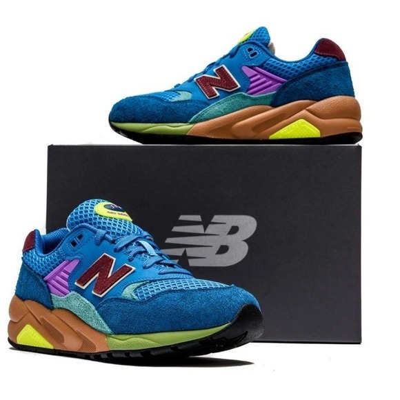 New Balance 580 Sneakers Mens 8.5 Wmns 10 Atlantic Blue Multi-Color MT580HSB NEW - Picture 12 of 12